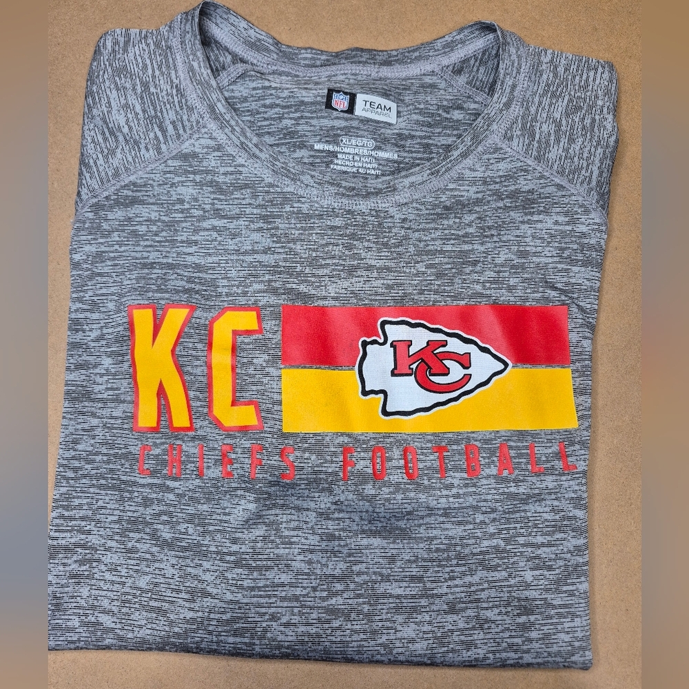 NFL Gray Kansas City Chiefs Short Sleeve Tee 2427/425